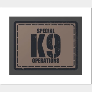 K9 Special Operations Subdued Patch (Distressed) Posters and Art